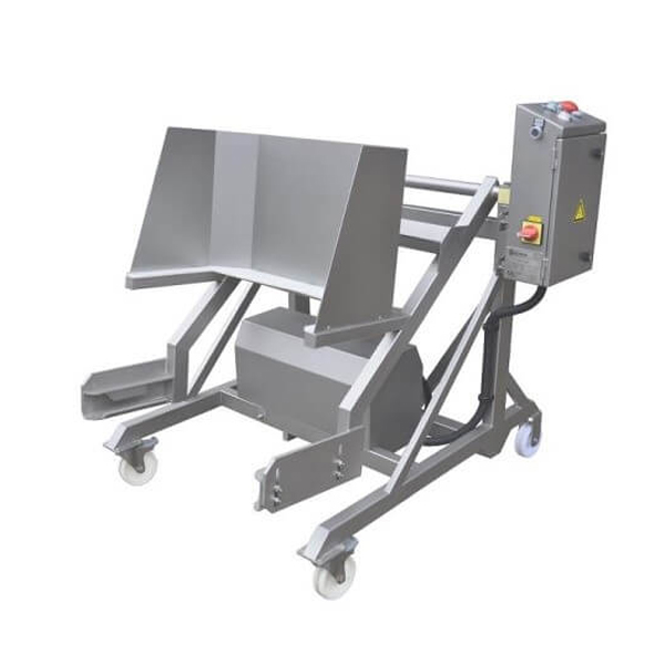 Pneumatyczna i hydrauliczna wywrotnica wózka do farszu 200l