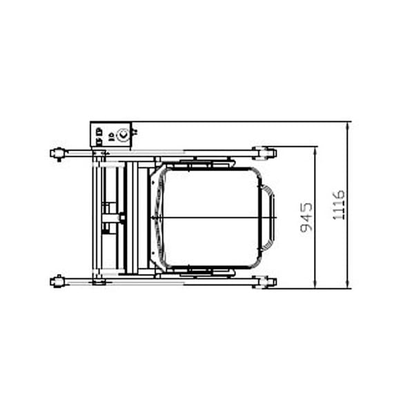 Pneumatyczna i hydrauliczna wywrotnica wózka do farszu 200l
