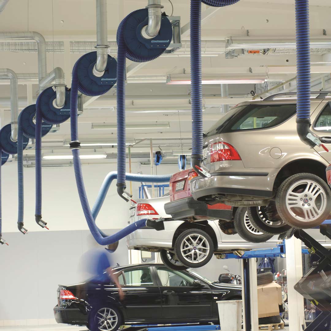 Bębnowy odciąg spalin 865 – z mechanizmem sprężynowym